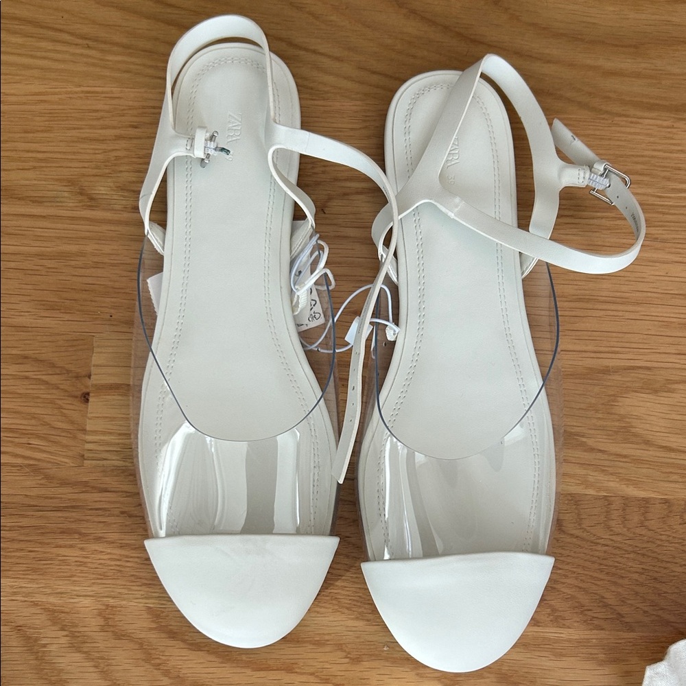 Zara Stylish White Women'Girls flats